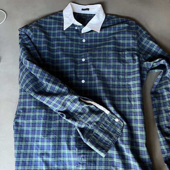 J. Crew plaid button down. size Large - Picture 2 of 3